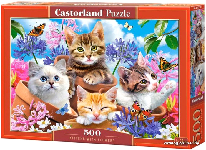 

Пазл Castorland Котята в цветах B-53513 (500 эл)