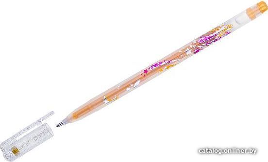 

Ручка гелевая Crown Glitter Metal Jell MTJ-500GLS(D) (золотой)