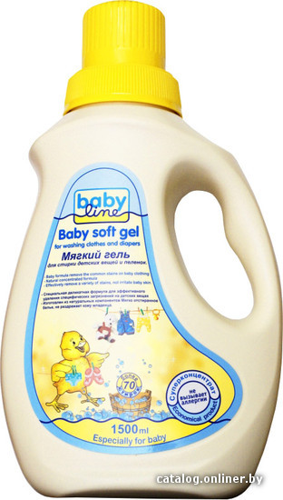 

Гель для стирки Babyline Мягкий гель для стирки детский вещей и пеленок 1.5л