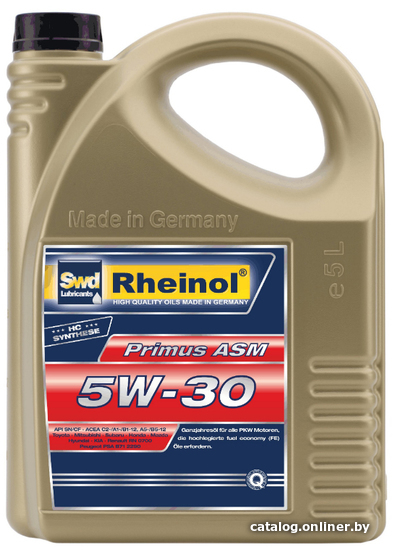 

Моторное масло Rheinol Primus ASM 5W-30 5л