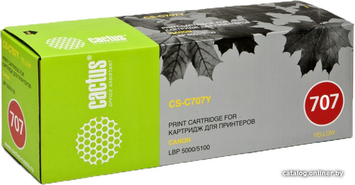

Картридж CACTUS CS-C707Y (аналог Canon Cartridge 707 Yellow)