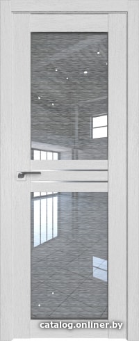 

Межкомнатная дверь ProfilDoors 2.56XN 50x200 (монблан, стекло дождь белый)