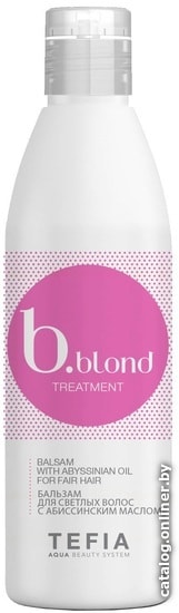 

Шампунь Tefia Шампунь Bblond Treatment с абиссинским маслом 1 л