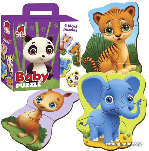 

Мозаика/пазл Roter Kafer Baby puzzle Maxi Зоопарк RK1210-02