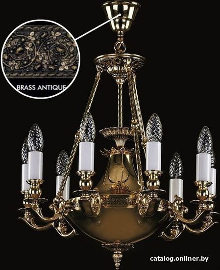 

Подвесная люстра ArtGlass Dafne Brass Antique