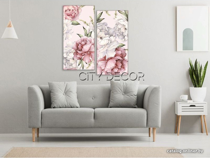 

Модульная картина Citydecor Цветы/Растения 4.27 100x77 см