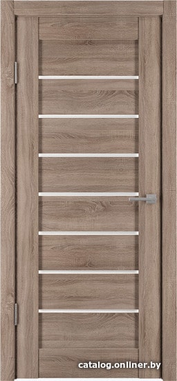 

Межкомнатная дверь IstokDoors Горизонталь-6 ДЧ 60x200 (спил седой/светлое стекло)
