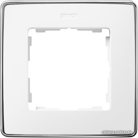 

Рамка Simon 82 Detail 8201610-244 (белый/хром)