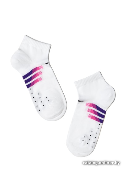 

Носки Conte-kids Active Lycra 13С-34СП (р. 22, белый-сиреневый 315)
