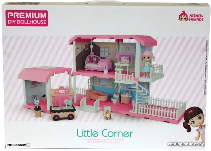 

Кукольный домик Sharktoys Little Corner двухэтажный 11500002