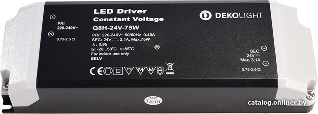 

Блок питания Deko-Light Dasic, CV, Q8H-24-75W 862164