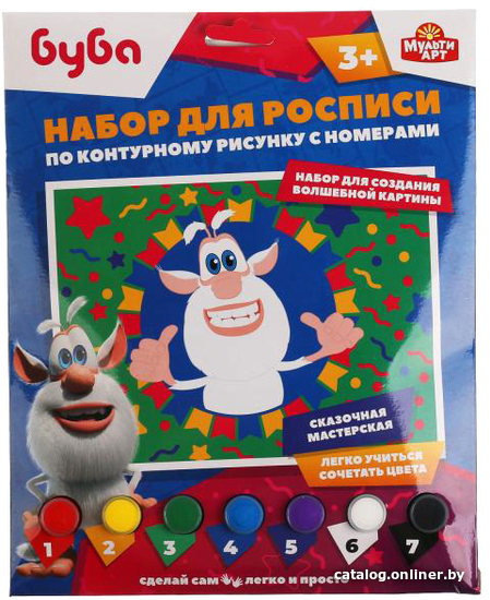 

Картина по номерам MultiArt Буба 100CANV17X23-B3