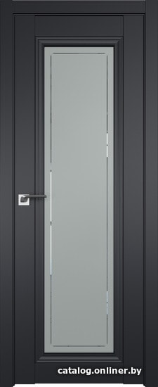 

Межкомнатная дверь ProfilDoors 2.101U 70x200 (черный матовый, стекло гравировка 4)