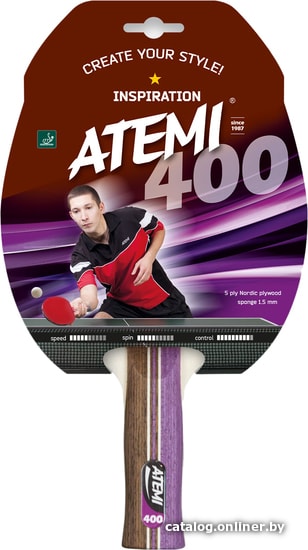 

Ракетка для настольного тенниса Atemi 400 AN Inspiration