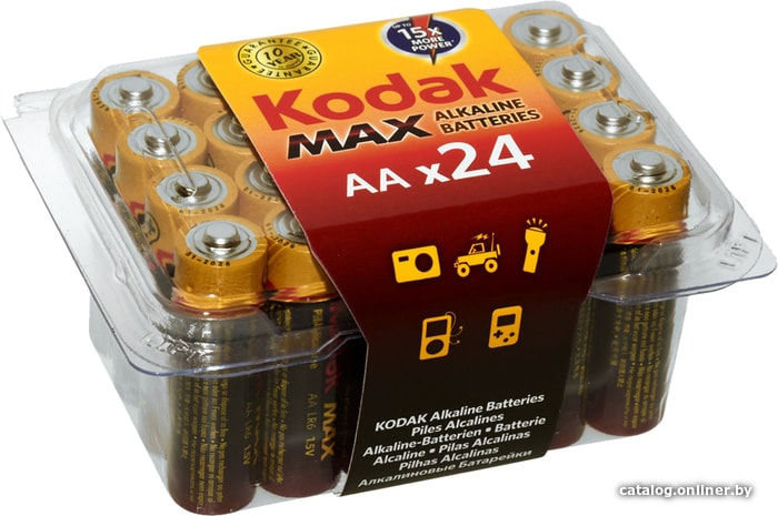 

Батарейка Kodak Max Alkaline AA 24 шт.