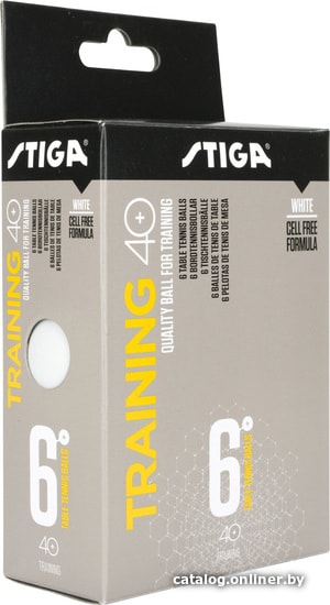 

Мяч для настольного тенниса Stiga Training 40+ (белый, без звезд, 6 шт.)