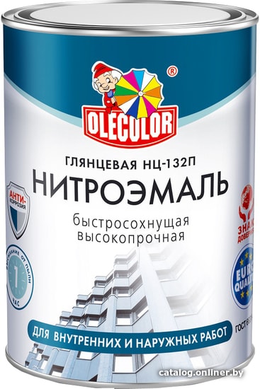 

Эмаль Olecolor НЦ-132П 0.7 кг (белый)