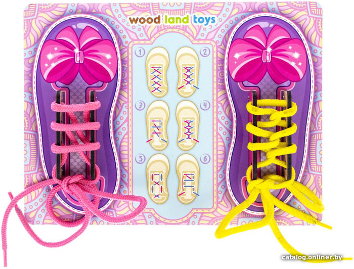 

Шнуровка WoodLand Toys Башмачки для девочек 017605