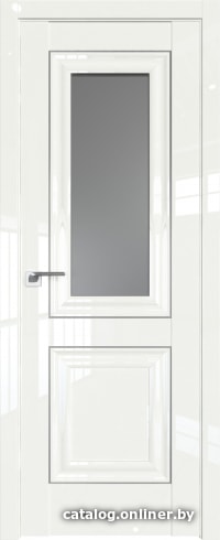 

Межкомнатная дверь ProfilDoors 28L 90x200 (дарквайт люкс серебро люкс, стекло графит)