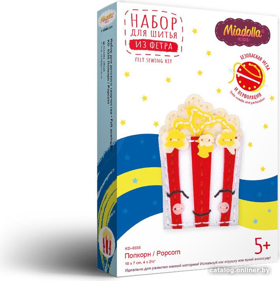 

Набор для создания поделок/игрушек Miadolla Набор для шитья KD-0335 Попкорн