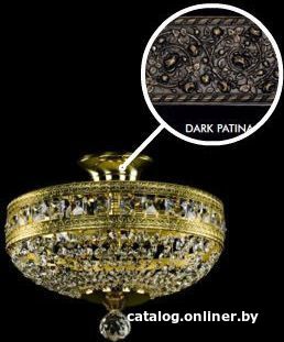 

Припотолочная люстра ArtGlass Milada Dia 300 Dark Patina Ce