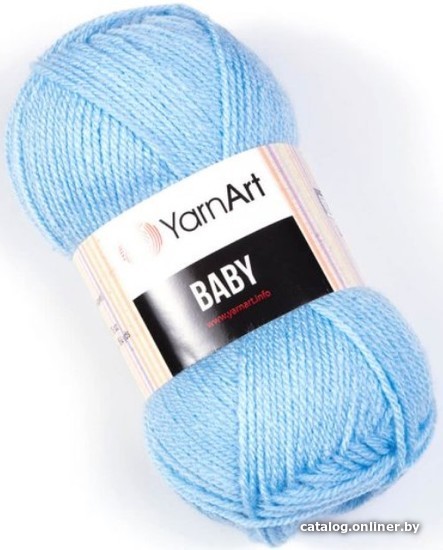 

Пряжа для вязания Yarnart Baby 100% акрил 215 50 г (150 м, светло-голубой)