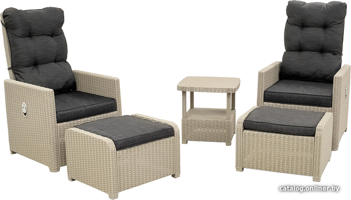 

Набор садовой мебели B:rattan Manchester Otto Set 2 (серый)