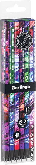 

Набор простых карандашей Berlingo Liquid Wave BP00S02_12 (12 шт, ассорти)