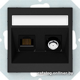 

Розетка телевизионная Vilma Quadrum QR 1000 SAT/KLRJ45-15e2-02 blc