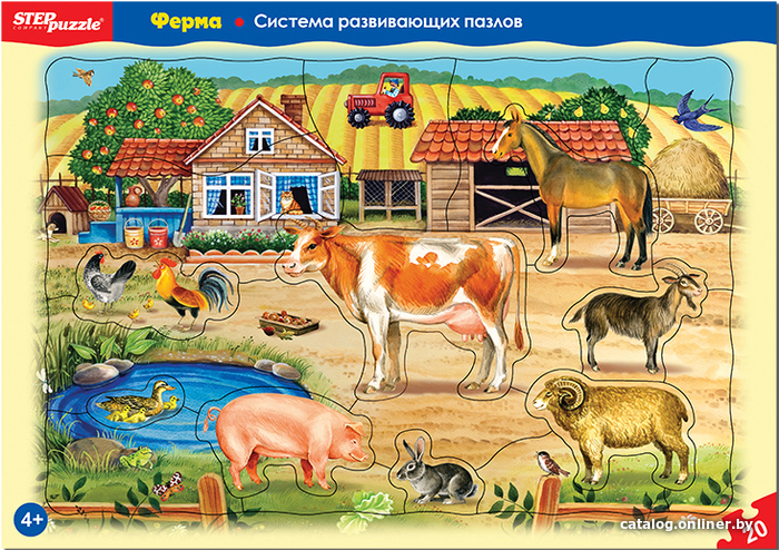 

Мозаика/пазл Step Puzzle Ферма 80454