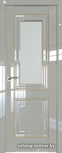

Межкомнатная дверь ProfilDoors 28L 60x200 (галька люкс золото, стекло матовое)