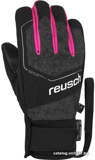 

Горнолыжные перчатки Reusch Torby R-Tex XT Junior 6061210-7012 (р-р 4, black/black/Very berry inch)