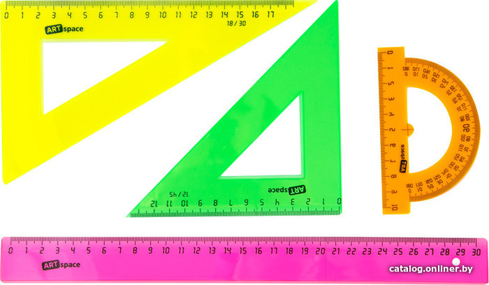 

Набор для черчения ArtSpace большой 256254 (треуг. 2шт, линейка 30 см, транспортир)