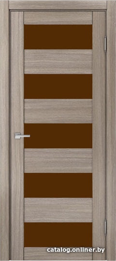 

Межкомнатная дверь MDF-Techno Dominica 122 50x200 (дуб дымчатый, стекло лакобель коричневый)