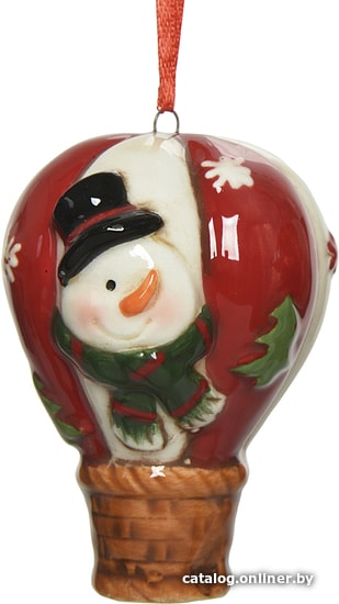 

Елочная игрушка Albero Di Natale с снеговиком 5х8 см 521028-1