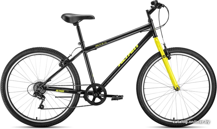 

Велосипед Altair MTB HT 26 1.0 р.17 2020 (черный/желтый)