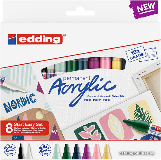 

Набор маркеров Edding Starter Set Nordic 3491000 (8 шт)