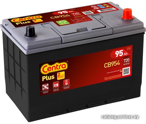 

Автомобильный аккумулятор Centra Plus R+ CB954 (95 А·ч)