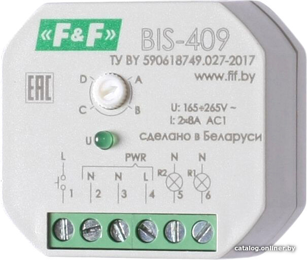 

Реле импульсное Евроавтоматика F&F BIS-409 EA01.005.009
