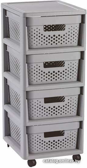 

Комод Curver Infinity 4x10L 231558 (серый)