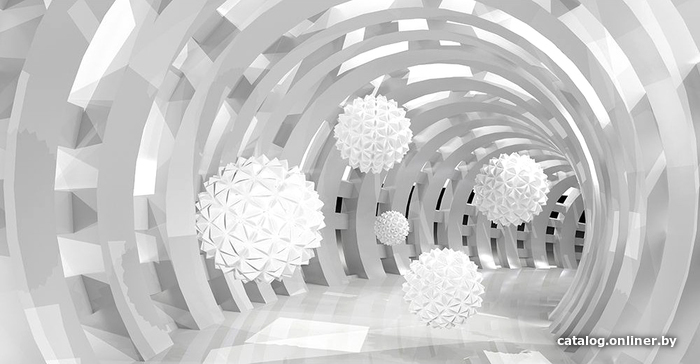 

Фотообои Citydecor Тоннель Шары 3D с защитным покрытием 500x260