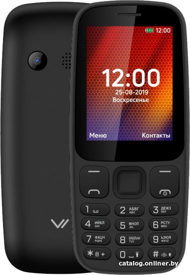 

Кнопочный телефон Vertex D537 (черный)