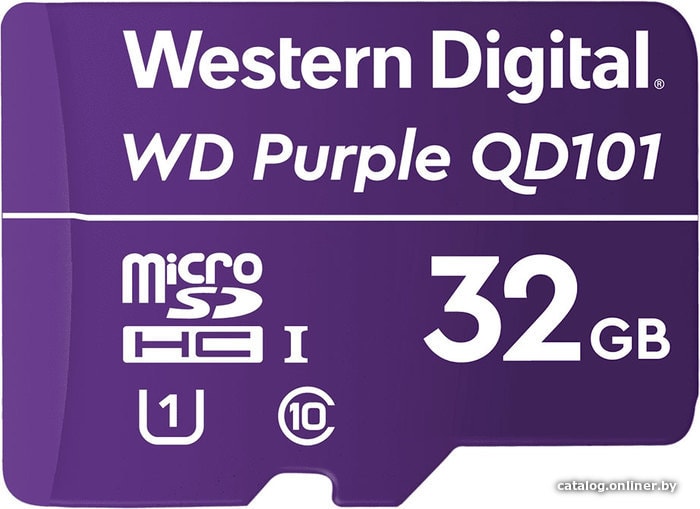 

Карта памяти WD Purple SC QD101 microSDHC WDD032G1P0C 32GB