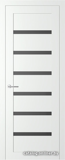 

Межкомнатная дверь Favorite FV-07 80x200 (ясень снежный, стекло графит)