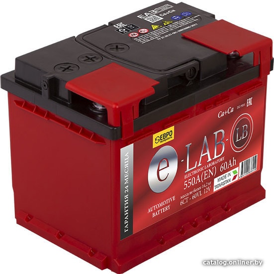 

Автомобильный аккумулятор E-Lab LB 60 Euro (60 А·ч)