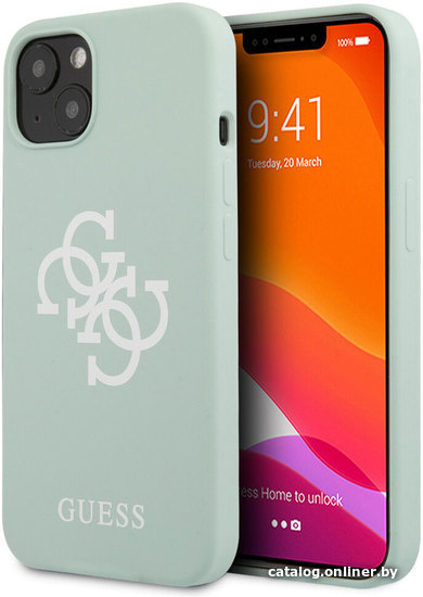 

Чехол для телефона CG Mobile Guess для iPhone 13 mini GUHCP13SLS4GWBL