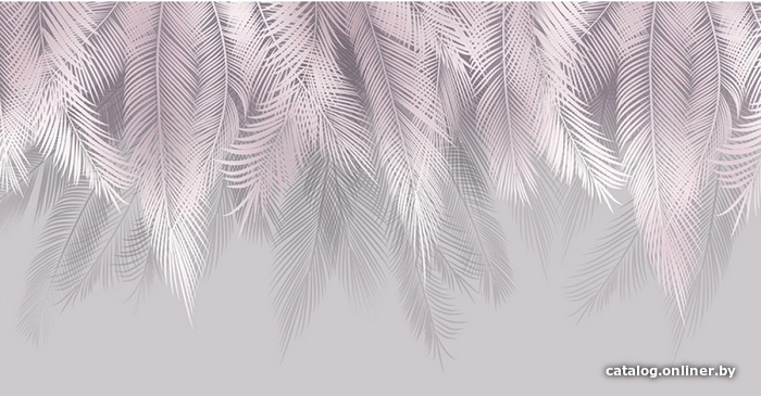 

Фотообои Citydecor Пальмовые листья с оттенком (пудровый-серый) 500x270