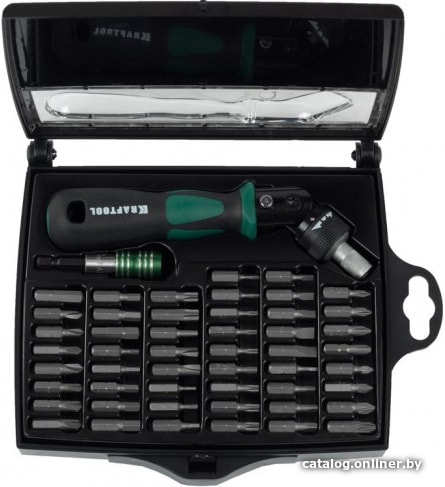 

Набор бит KRAFTOOL 25555-H52 (52 предмета)