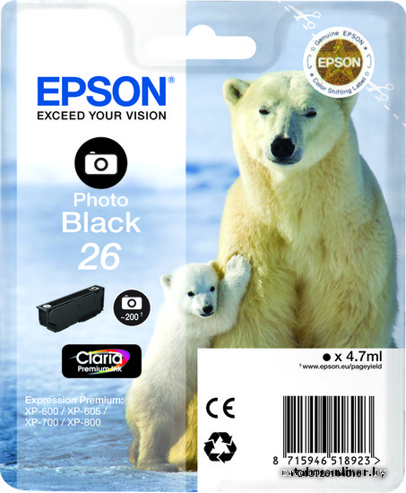 

Картридж Epson C13T26114010
