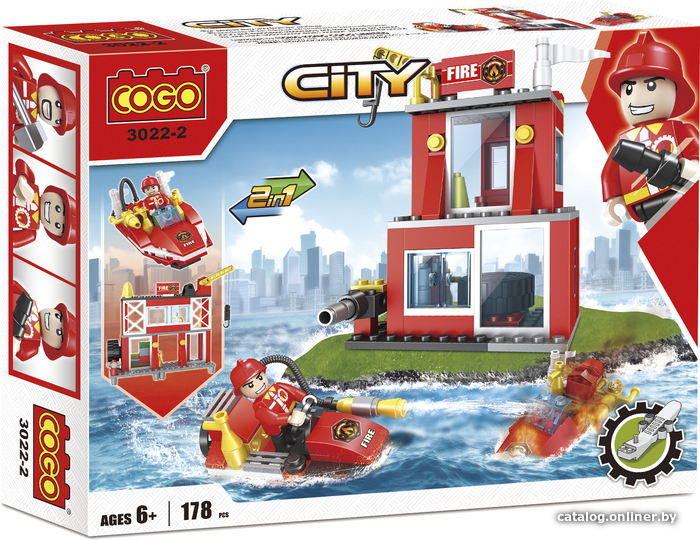 

Конструктор Cogo City 3022-2 Пожарный отряд